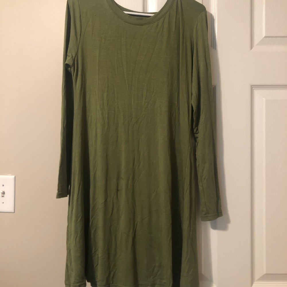 Women long sleeve piko dress